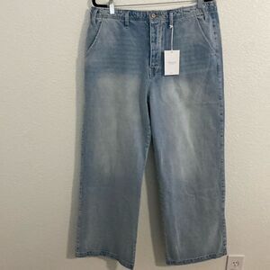 NWT- KanCan- vintage 90’s wide leg light wash- Size 15/31